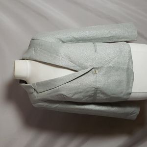 NEW FRNCH Shimmer Notch Collar Jacket